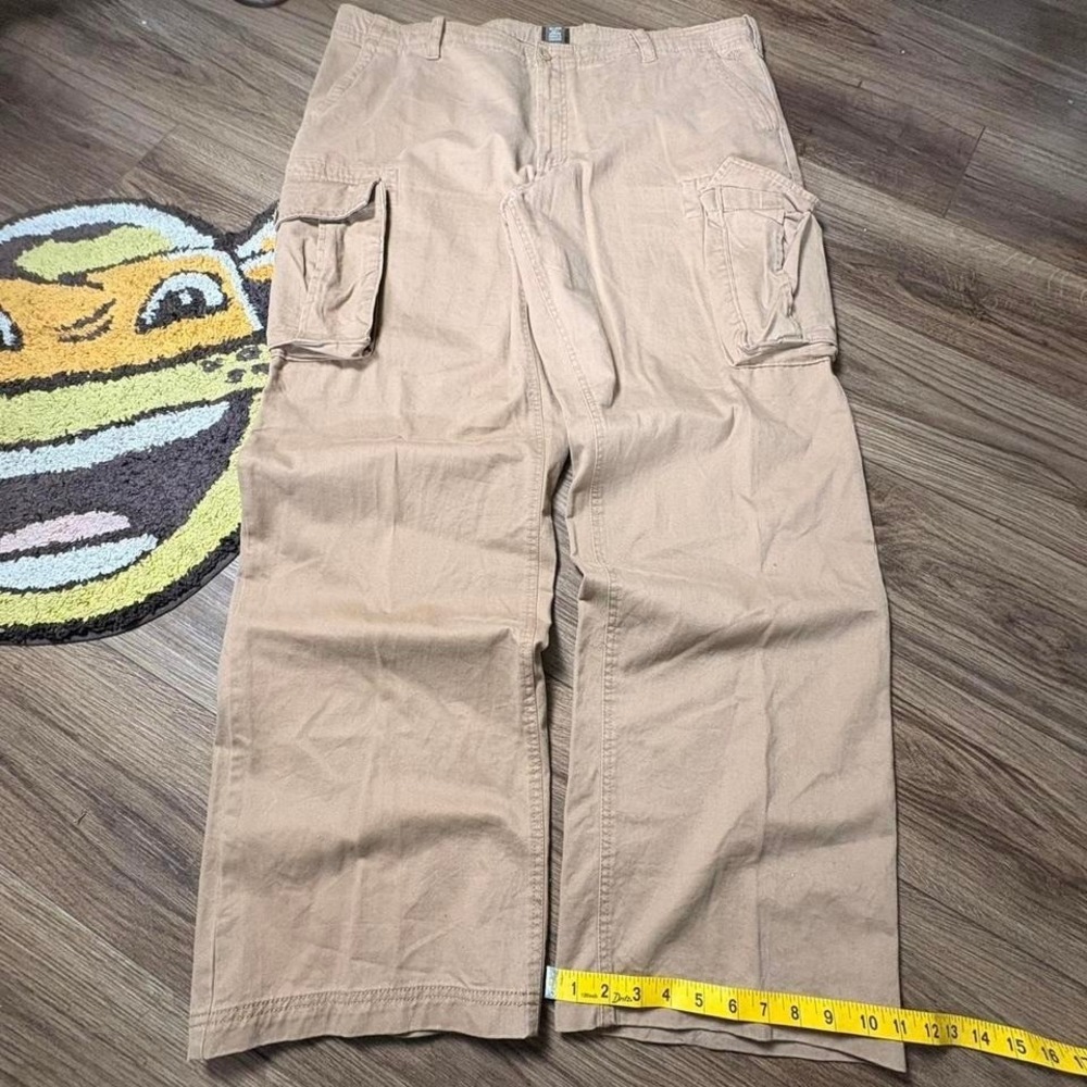 Vintage baggy Timberland tan cargo pants Size 42"  (0214)